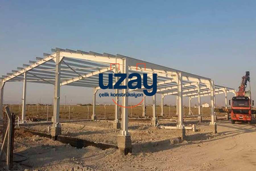 Çelik Kontrüksiyon Hangar İmalatı - Uzay Çelik