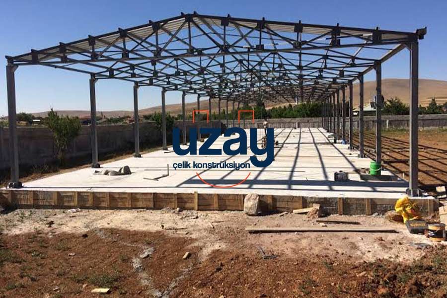 Çelik Konstrüksiyon Çatı Sistemleri Uygulama